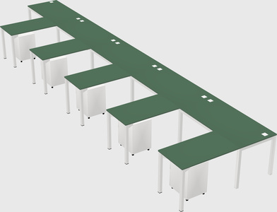 L-shaped desk