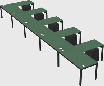 L-shaped desk