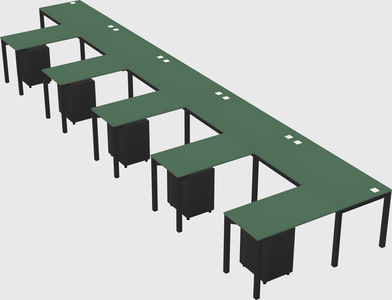 L-shaped desk