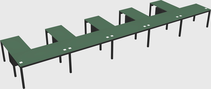 L-shaped desk