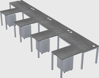 L-shaped desk