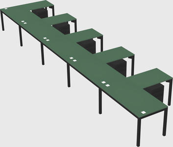 L-shaped desk