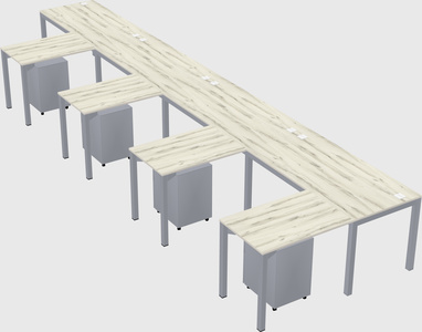 L-shaped desk