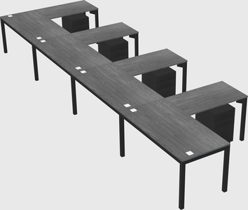 L-shaped desk