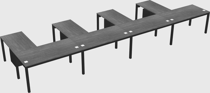 L-shaped desk