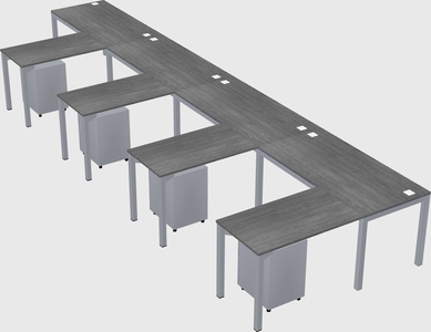 L-shaped desk