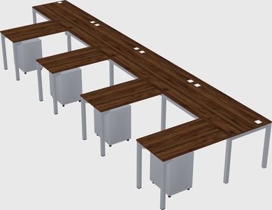 L-shaped desk