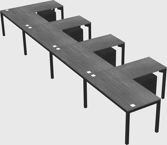 L-shaped desk