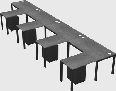 L-shaped desk