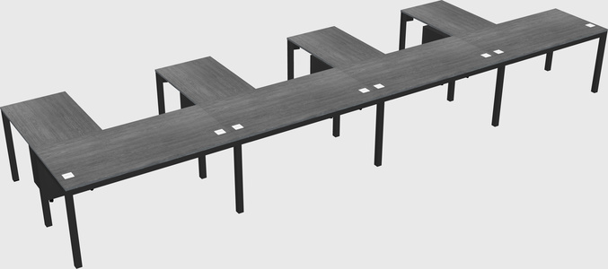 L-shaped desk