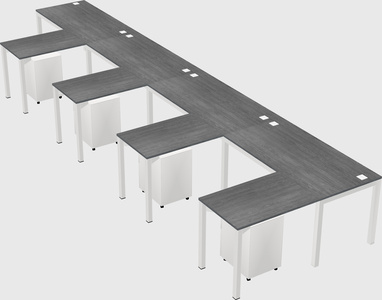 L-shaped desk
