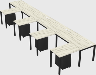 L-shaped desk
