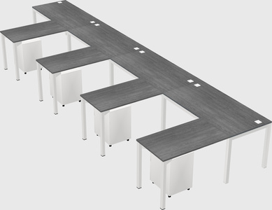 L-shaped desk