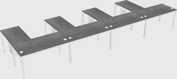 L-shaped desk
