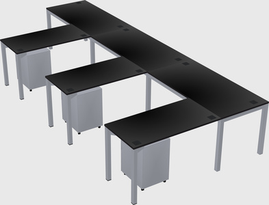 L-shaped desk