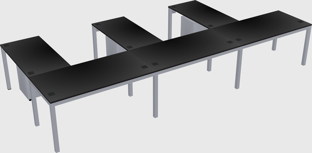 L-shaped desk