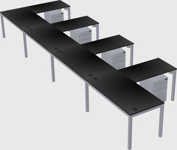 L-shaped desk