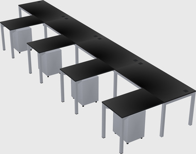 L-shaped desk