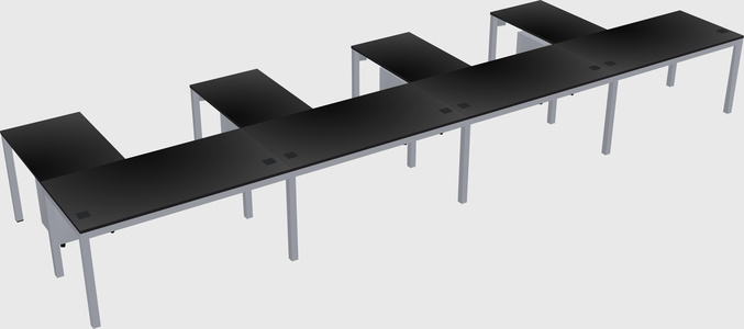 L-shaped desk
