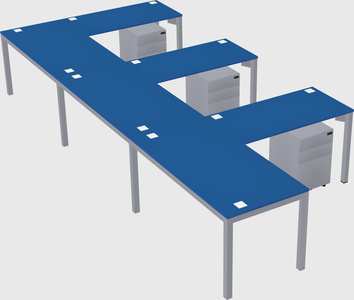 L-shaped desk