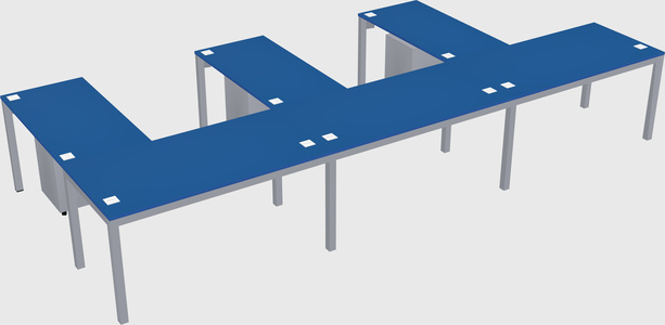 L-shaped desk