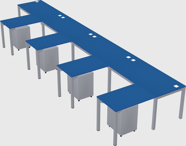 L-shaped desk
