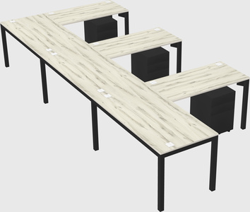 L-shaped desk