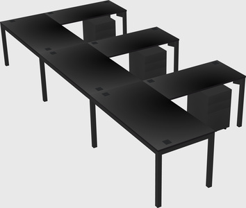 L-shaped desk