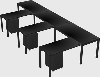 L-shaped desk