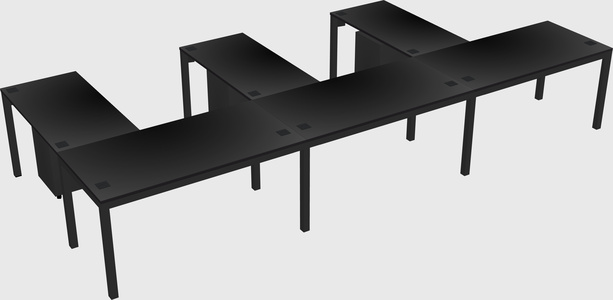 L-shaped desk