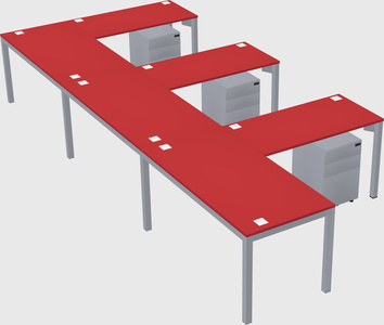 L-shaped desk