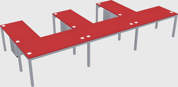 L-shaped desk