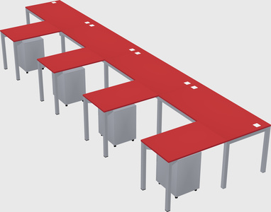 L-shaped desk