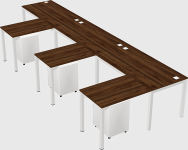 L-shaped desk
