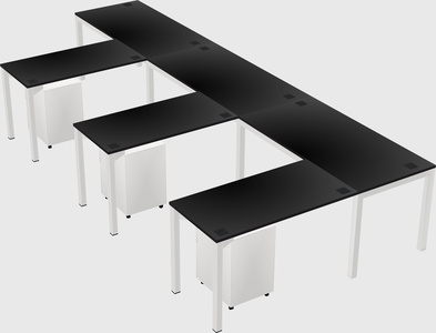L-shaped desk