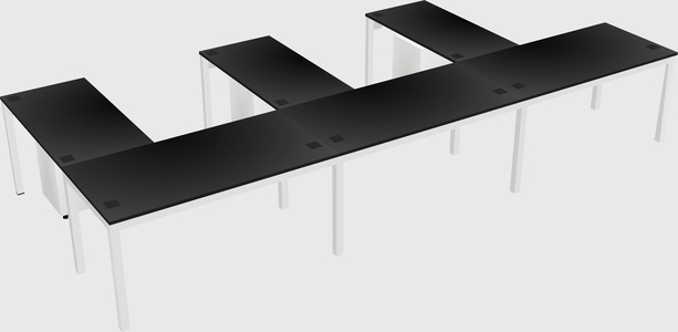 L-shaped desk