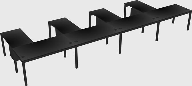 L-shaped desk