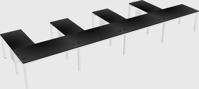 L-shaped desk