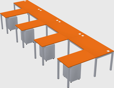 L-shaped desk