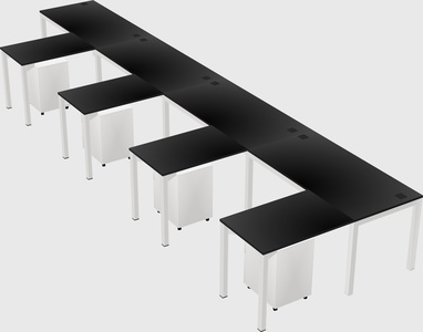 L-shaped desk