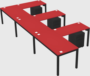 L-shaped desk