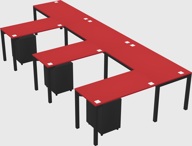 L-shaped desk