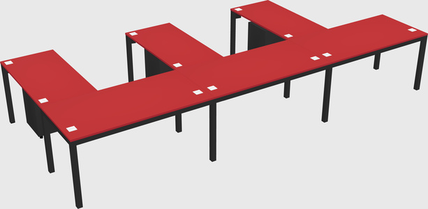 L-shaped desk