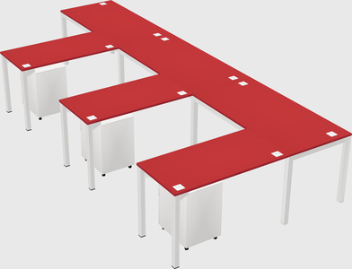L-shaped desk
