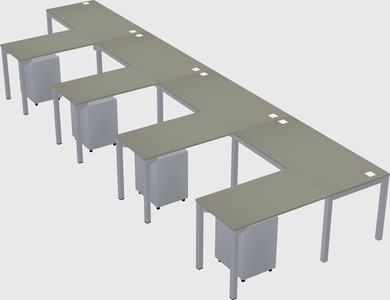 L-shaped desk