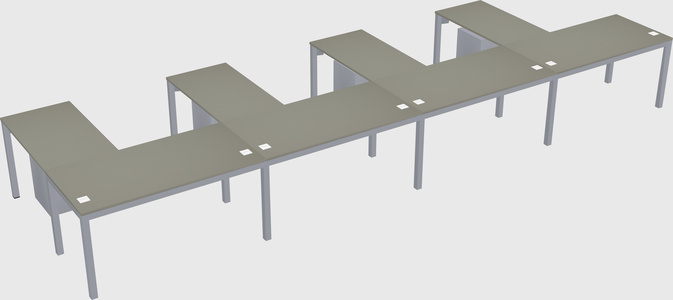 L-shaped desk