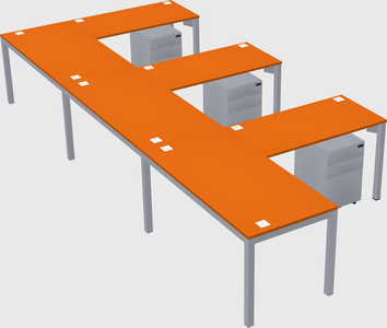 L-shaped desk