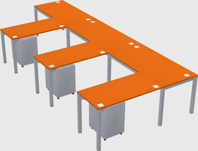 L-shaped desk