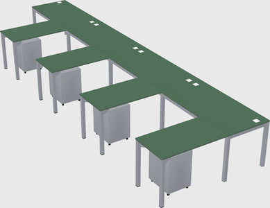 L-shaped desk