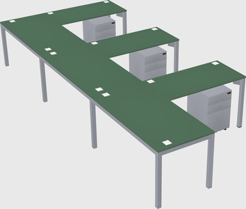 L-shaped desk